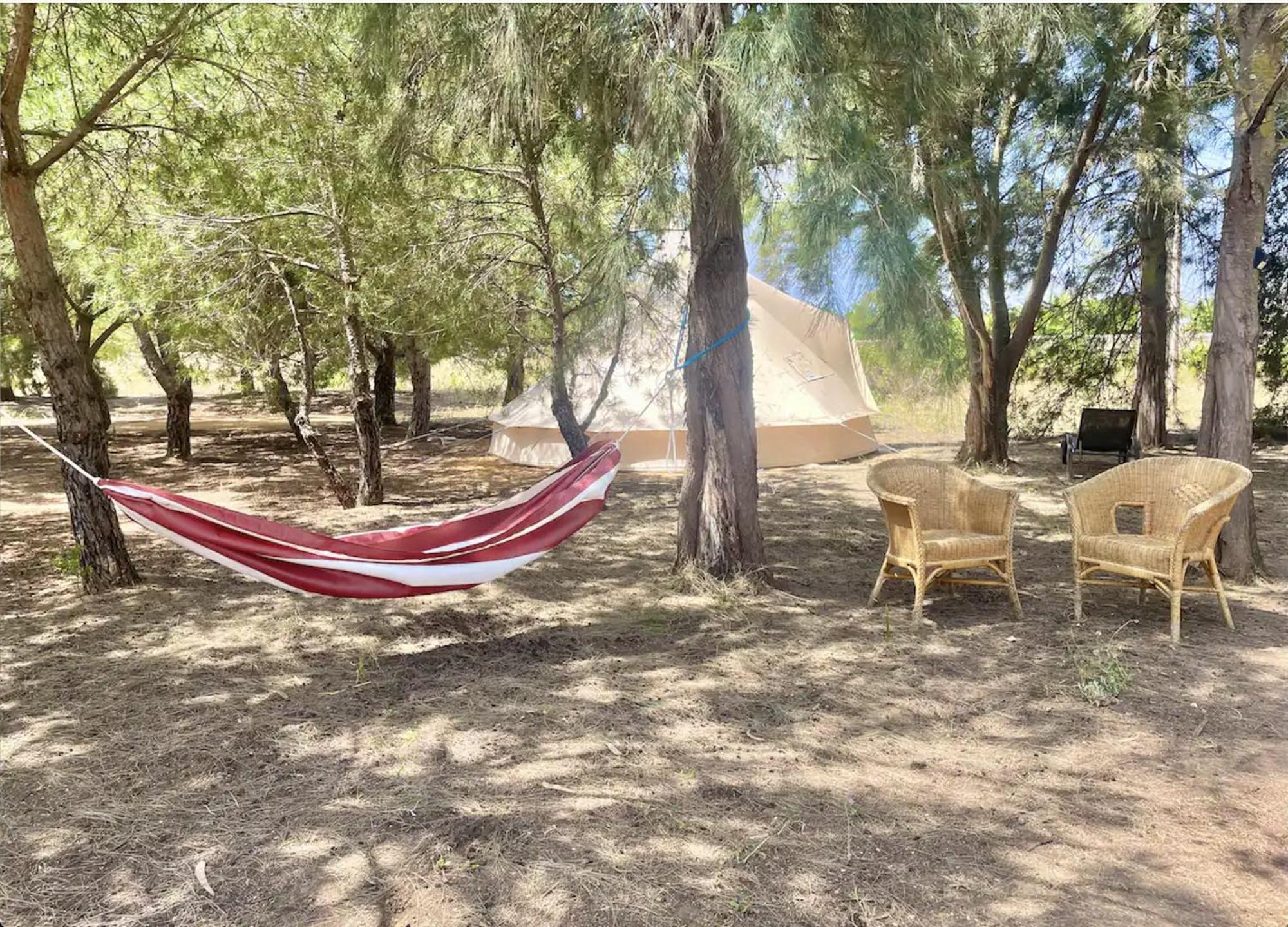 Glamping On Organic Yoga Farm With Natural Swimming Pool Near Beach Moncarapacho Kültér fotó