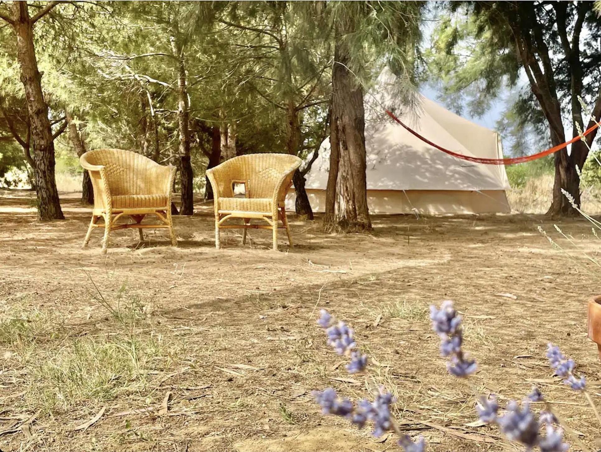 Glamping On Organic Yoga Farm With Natural Swimming Pool Near Beach Moncarapacho Kültér fotó